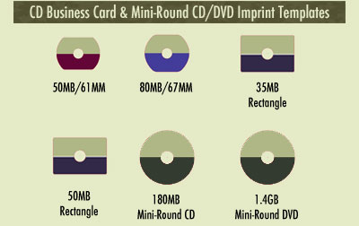 cd business card imprint templates